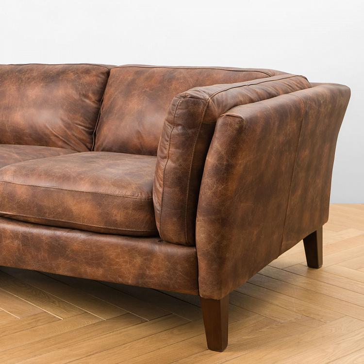 Двухместный диван Верона, тёмные ножки Verona 2 Seater, Oak Dark Brown