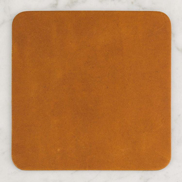 Набор из пяти квадратных подставок под стаканы и чайник Карамель Олд Set Of 5 Square Coasters Caramel Old