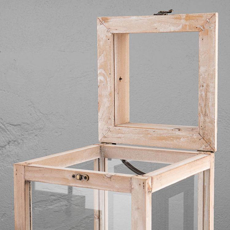 Набор из двух подсвечников Род-Айленд Set Of 2 Lanterns Rhode Island White Brushed