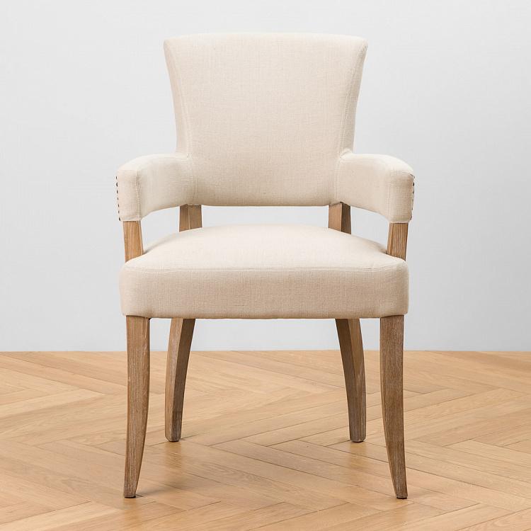 Стул Ньюпорт с подлокотниками, песочные ножки Newport Dining Chair, Oak Sandwashed