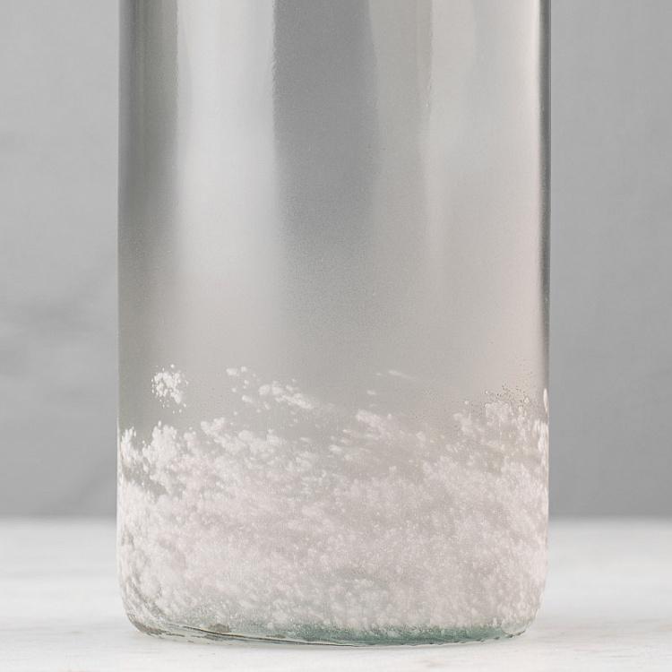 Ваза-бутыль из серого под изморозь стекла, L Grey-frosted Glass Bottle Vase Large