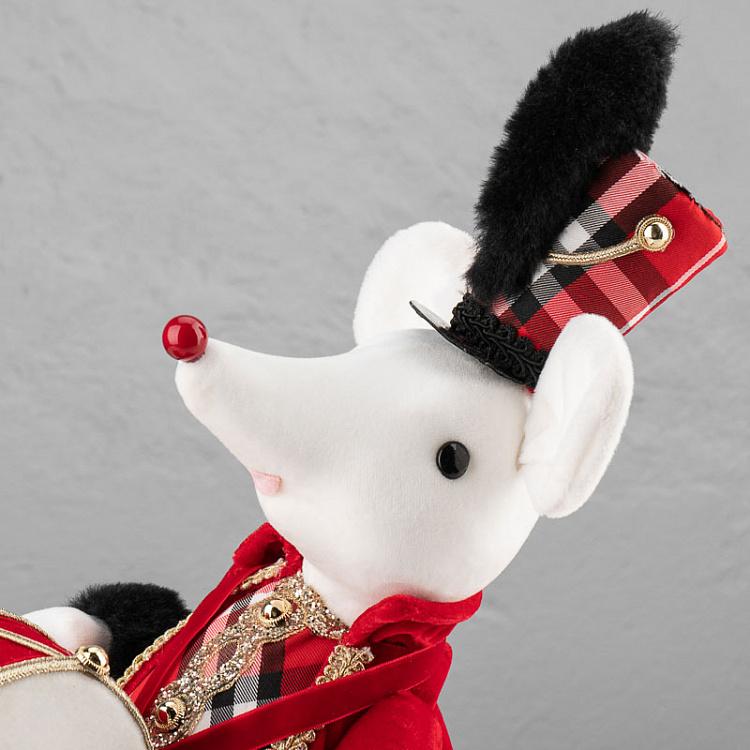 Новогодняя фигурка Мышка с барабаном 2 Mouse With Drum 2 57 cm