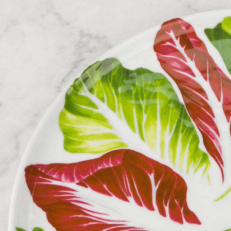 Сервировочная тарелка Средиземноморская диета Листья салата Dieta Mediterranea Insalate Serving Plate