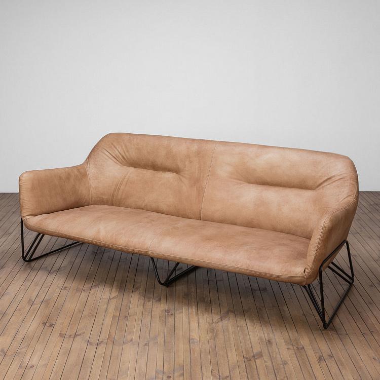 Трёхместный диван Тамборини, матовые чёрные ножки Tamborini 3 Seater, Matte Black