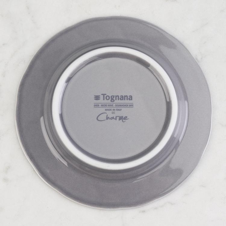 Туманно-серая тарелка для хлеба Старая Вена Vecchio Vienna Bread Plate London Smoke