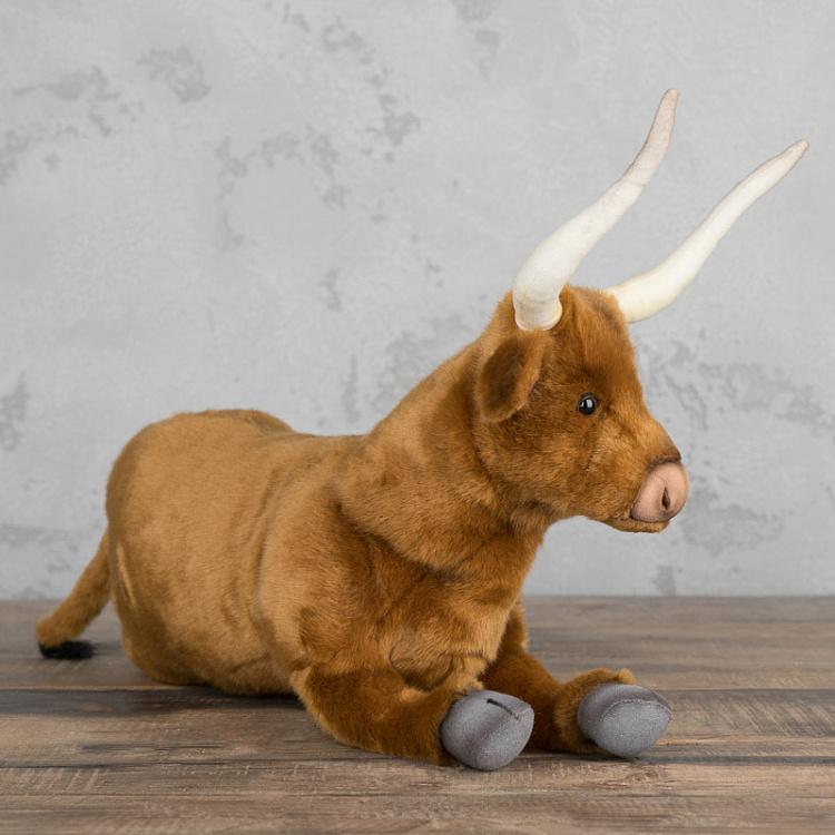 Мягкая игрушка Лежащий бык Bull Lying