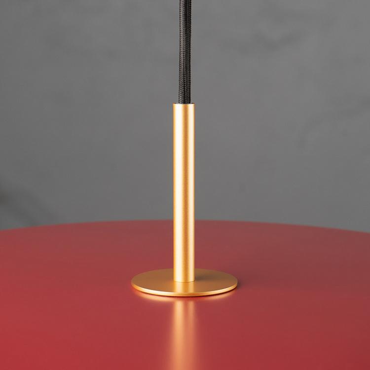 Рубиново-красный светодиодный подвесной светильник Астерия с укороченным проводом Asteria Hanging Lamp Ruby Red Short Cord