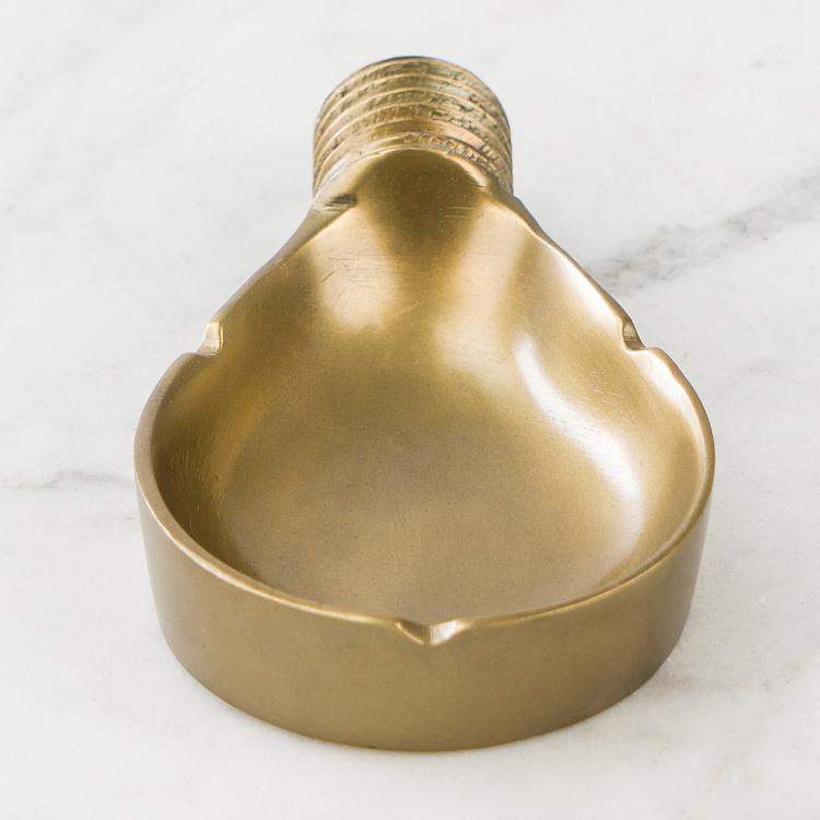 Латунная пепельница в виде лампочки Bulb Shape Ashtray