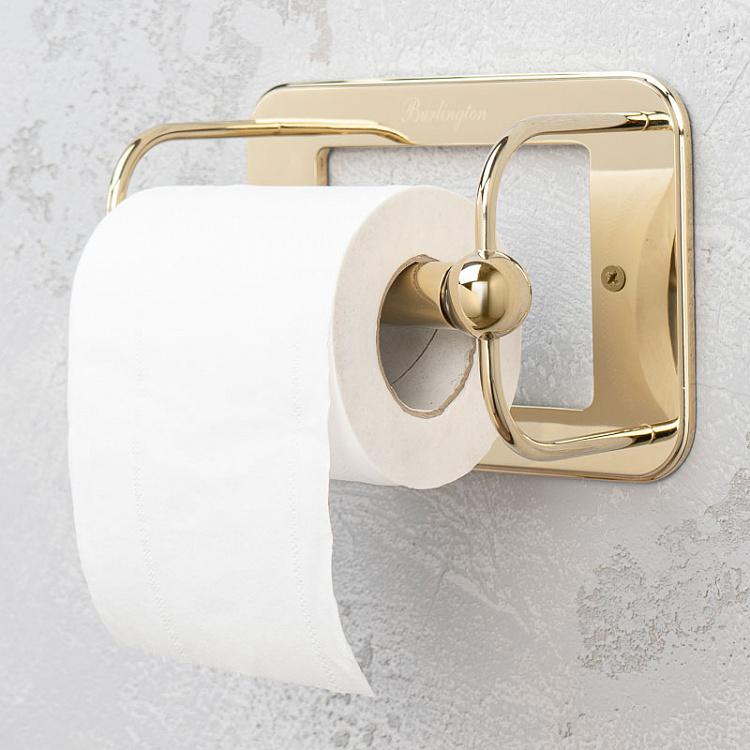 Держатель туалетной бумаги золотого цвета Toilet Roll Holder Gold