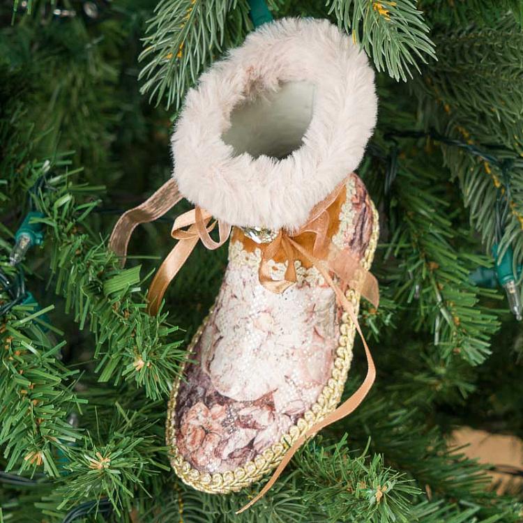 Ёлочная игрушка Сапожок Women's Boot 13 cm