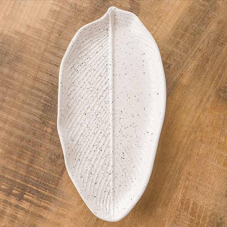 Длинное сервировочное блюдо-лист Зельда, S Zelda Plate Leaf Elongated Small
