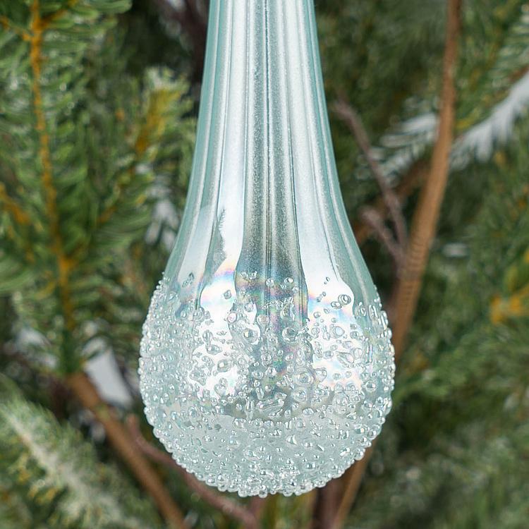 Ёлочная игрушка Голубая сосулька Icicle Blue 25 cm