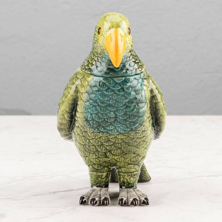 Керамическая шкатулка для украшений Попугай Ceramic Parrot Box