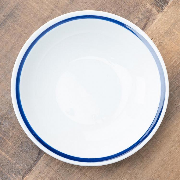 Тарелка-пиала для фруктов Синяя полоска Filo Blue Fruit Bowl