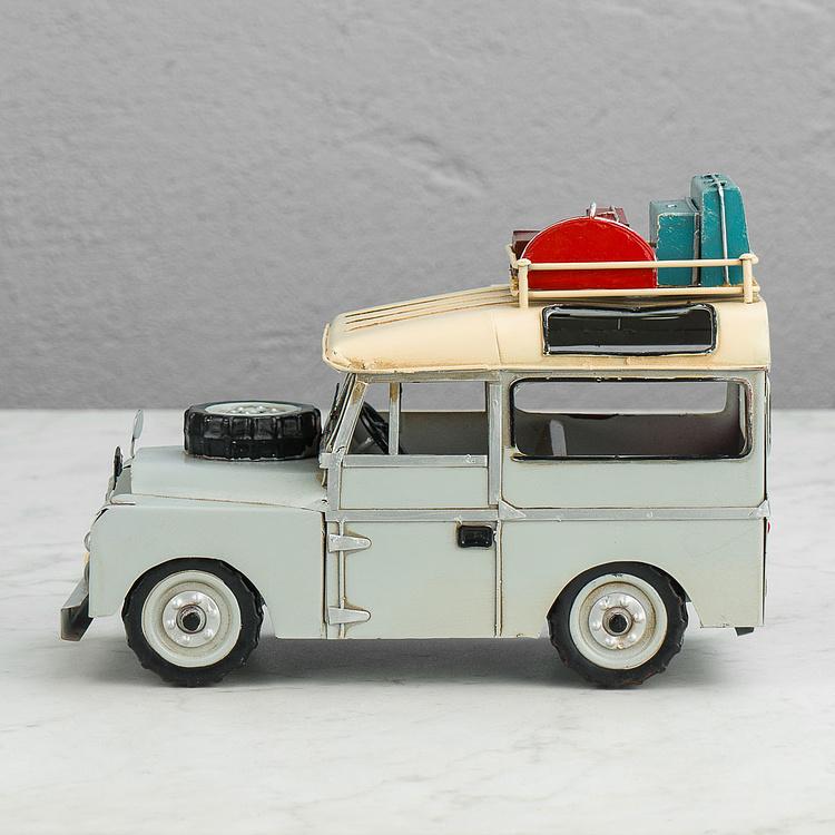 Статуэтка Винтажный Ленд Ровер с багажом Vintage Landrover With Luggage