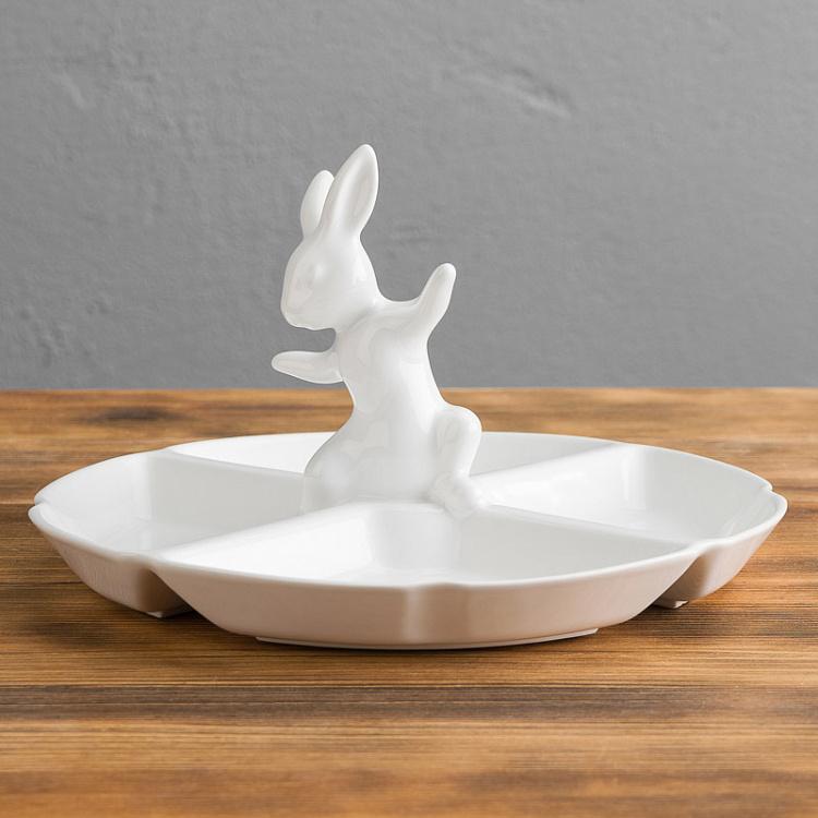 Менажница Кролик-озорник Serving Dish Naughty Rabbit