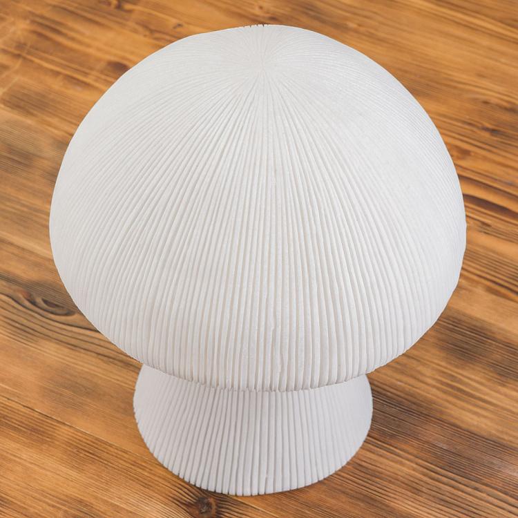 Ребристая настольная лампа с лампочкой внутри Гриб Ribbed Mushroom Lamp Large