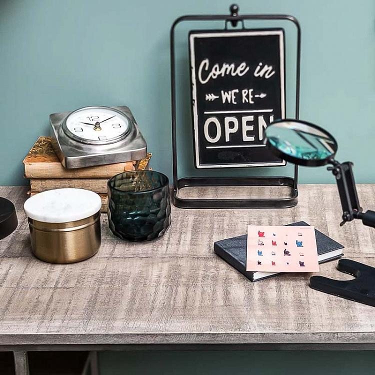 Поворачивающаяся табличка Открыто и Закрыто Rotating Open And Closed Sign On Stand