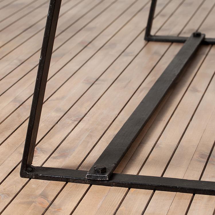 Складывающийся стеллаж с 5-ю деревянными полками Iron And Wooden Shelf With 5 Levels Stanton