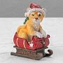 Новогодняя фигурка Xmas Tiger In Sleigh Red/Orange/Green
