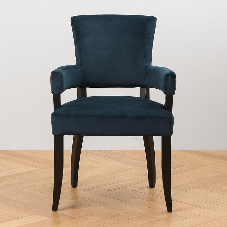 Стул Ньюпорт с подлокотниками, чёрные ножки Newport Dining Chair, Oak Black