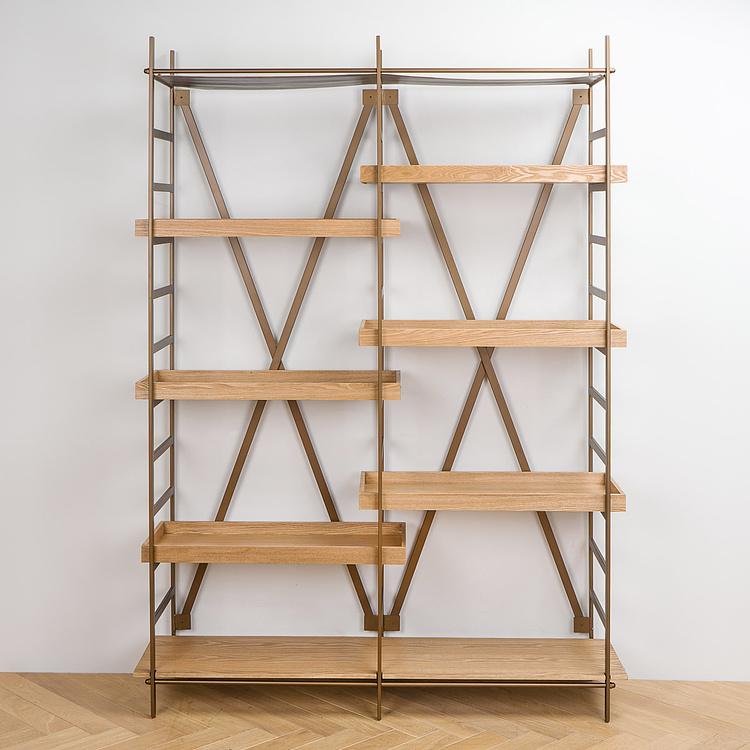 Стеллаж Марина, светлое дерево Marina Etagere, Light Grey Wood RM