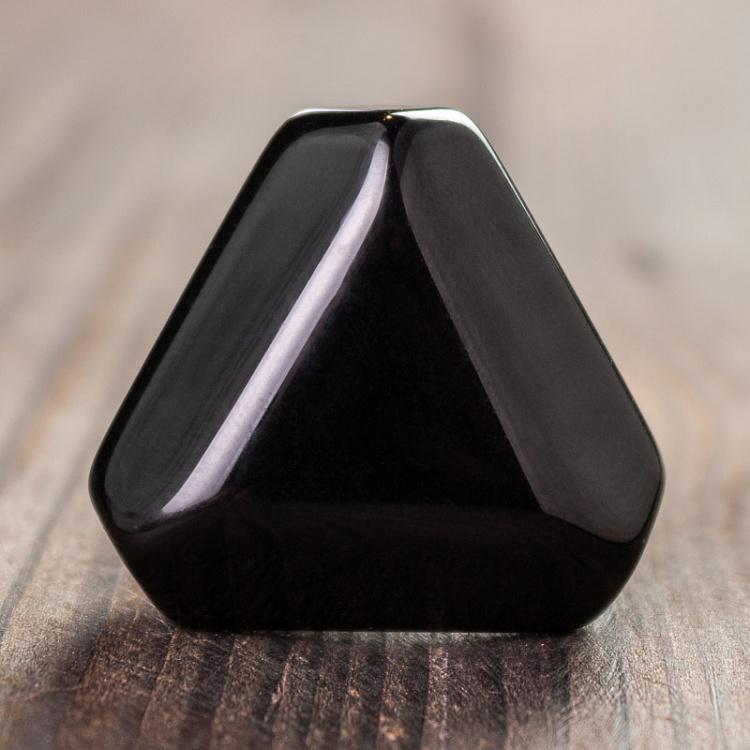 Мебельная ручка Дельта чёрная Delta Black Knob