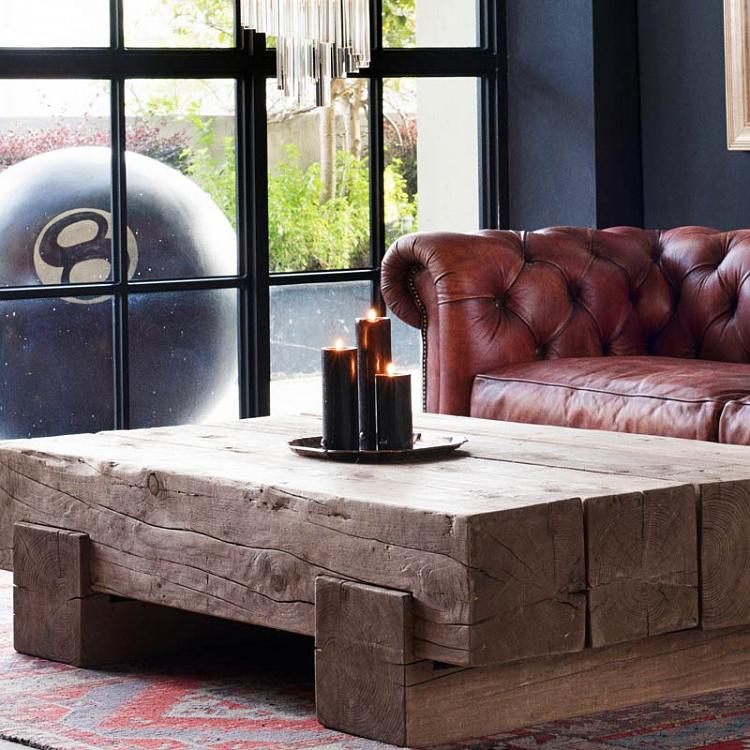 Аромасвеча ручной работы с запахом кожи в коробке, S Pillar Candle With Box Leather Scent Small