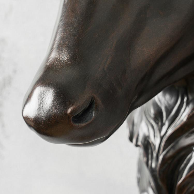 Настенное украшение Голова оленя чёрная Wall Object Deer Head