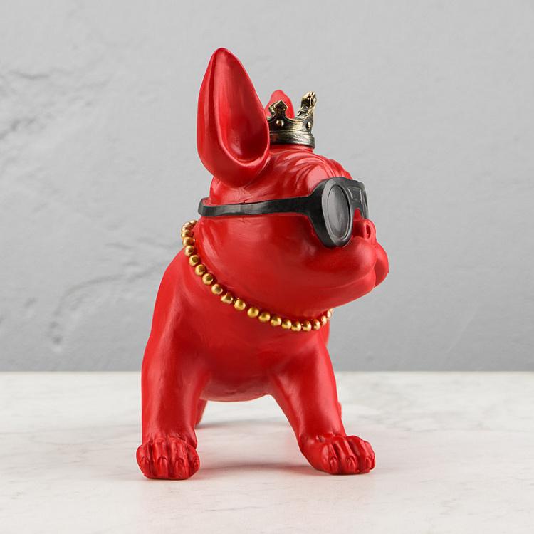 Статуэтка Француз в солнечных очках Frenchie With Sunglasses Red