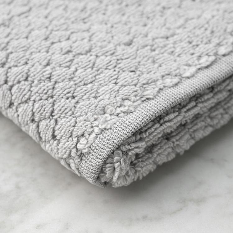 Светло-серое махровое полотенце-салфетка Пунто 30x40 см Punto Washcloth Towel Light Grey 30x40 cm