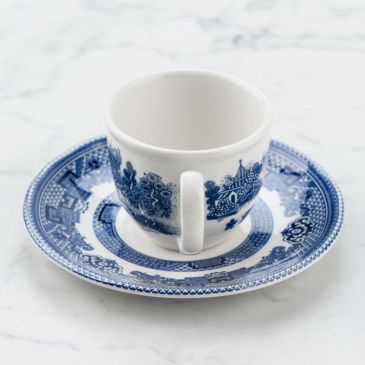 Кофейная пара Голубая ива Blue Willow Coffee Cup And Saucer