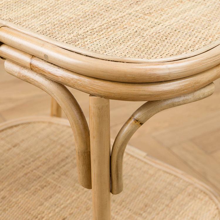 Журнальный ротанговый столик Rattan Kitchen Trolley