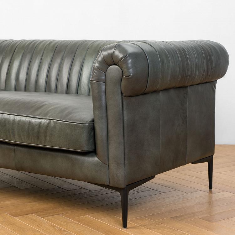 Трёхместный диван Вена Vienna 3 Seater, Black Matt Metal RM