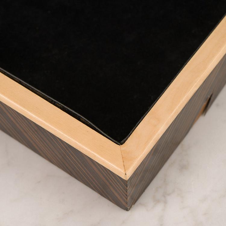 Подарочная коробка из дерева дисконт2 Giftbox Herringbone discount2