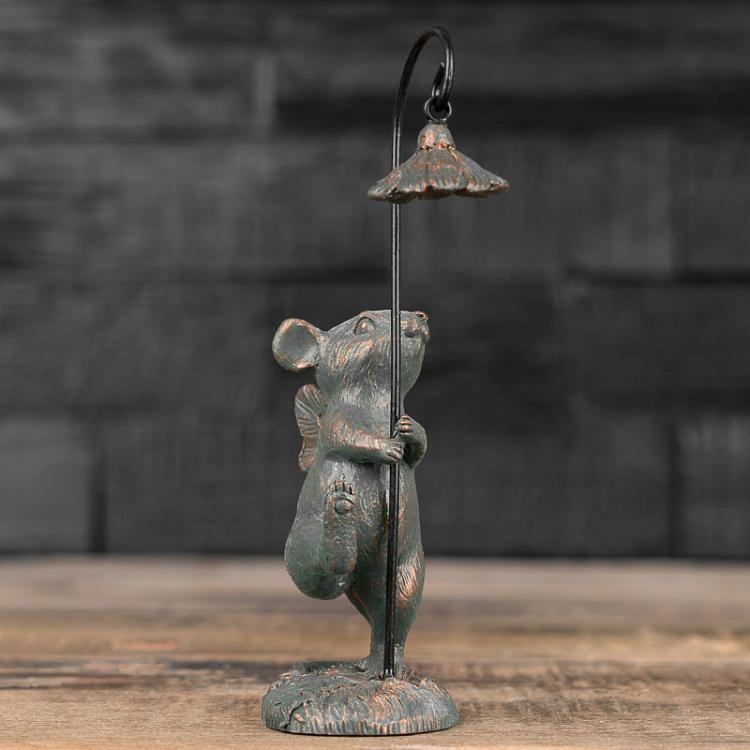 Набор из трёх статуэток Мыши с цветками Set Of 3 Small Mouses With Flowers