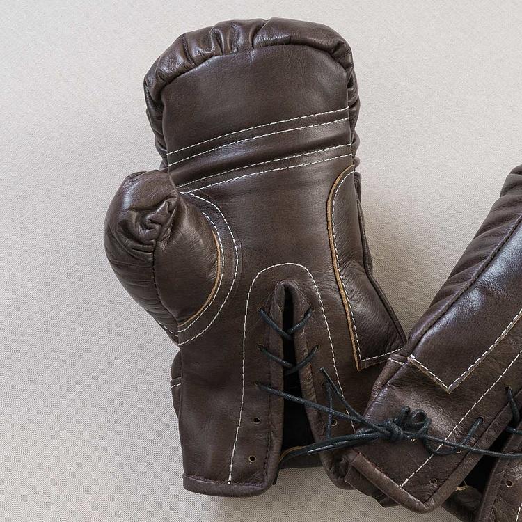 Декоративные кожаные боксёрские перчатки в винтажном стиле Boxing Gloves RM