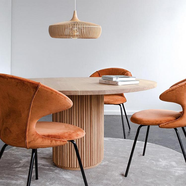 Подвесной светильник Клейва Дайн Вуд на белом проводе Clava Dine Wood With White Cord