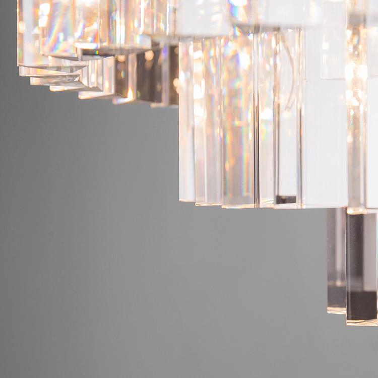 Накладная каскадная люстра Одеон с тремя кольцами Odeon Chandelier Flush 3 Rings