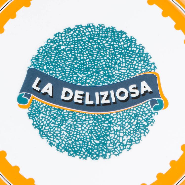 Тарелка для пиццы Красивая страна Восхитительная Bel Paese Pizza Plate La Deliziosa