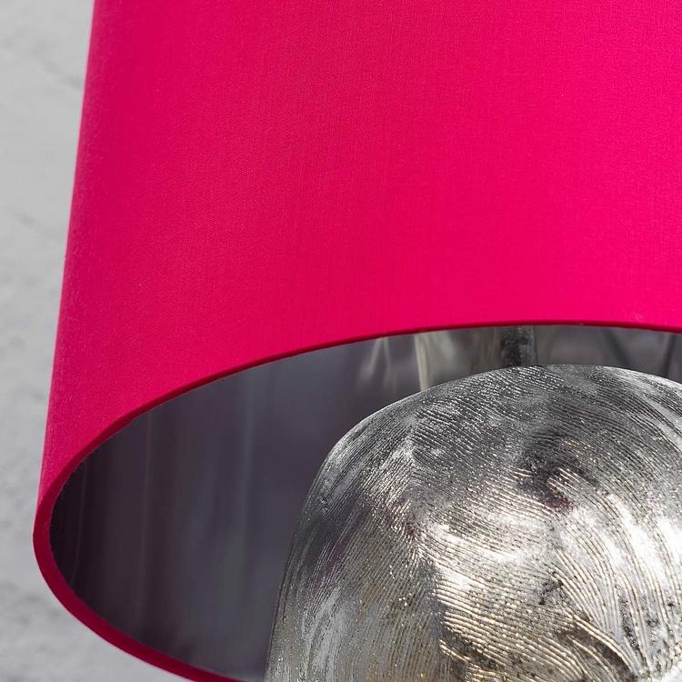 Настольная лампа Робкий кролик с розовым абажуром Table Lamp Hiding Bunny Pink