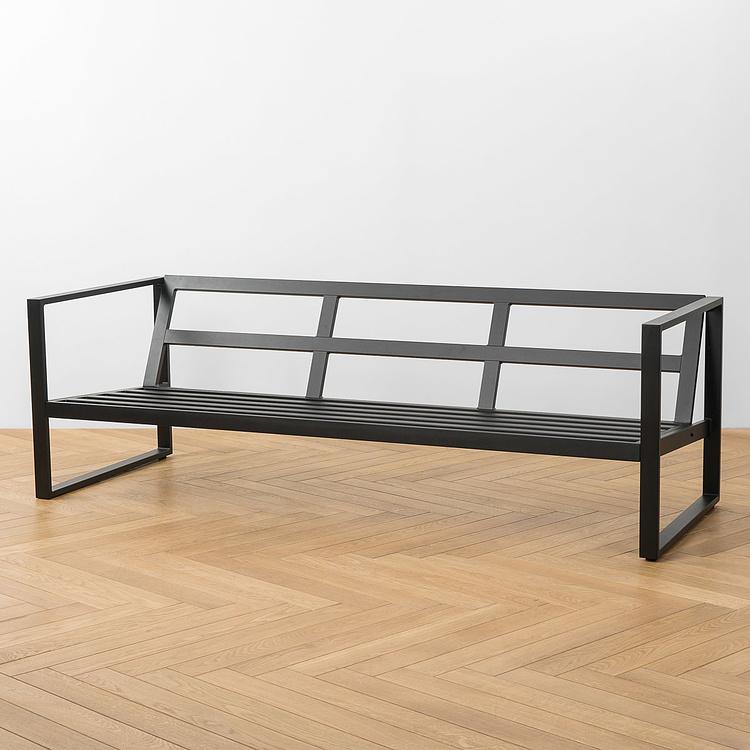 Трёхместный садовый диван Этика Ethic 3 Seater, Black