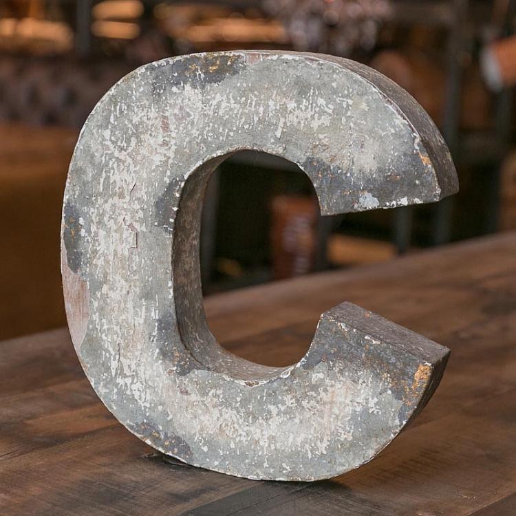 Декоративная буква C, S Uncle David Letter C Small