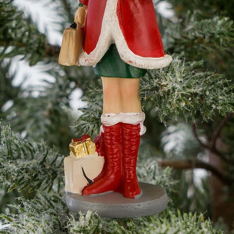 Набор из двух ёлочных игрушек Семейная пара с покупками Set Of 2 Xmas Shopping Couple 12,5 cm