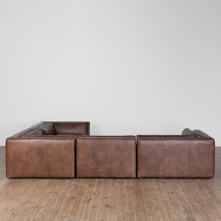 Угловой модульный кожаный диван Зенна 2, S Zenna Group Small 2 Leather