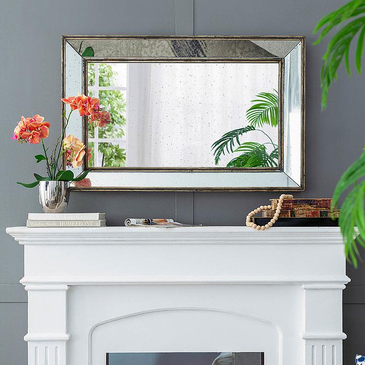Настенное зеркало Гламур в винтажном стиле Vintage Glamour Rectangular Mirror