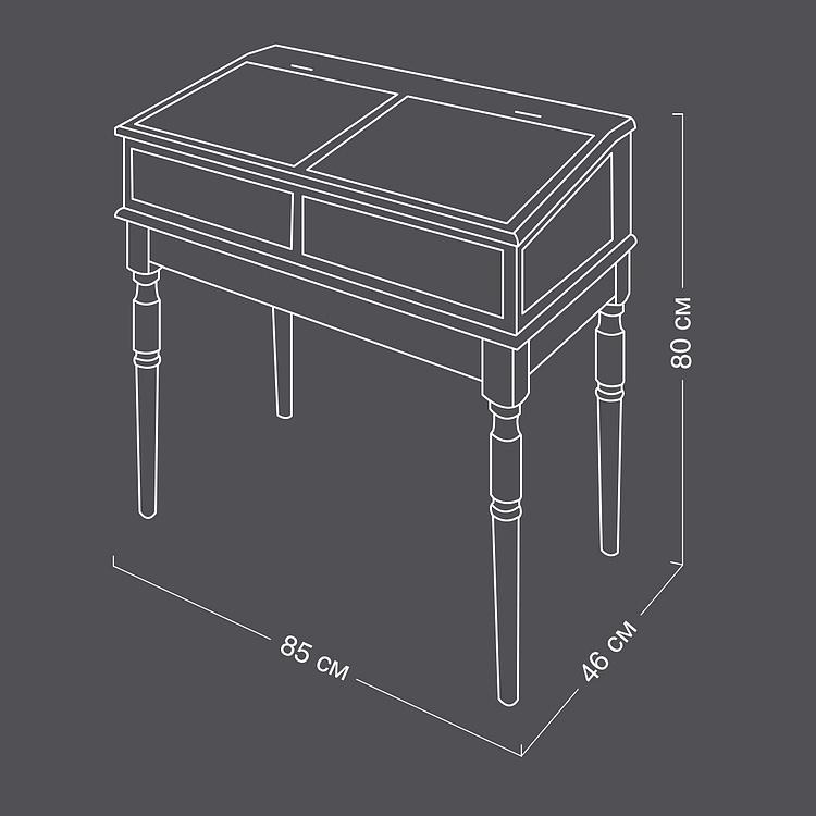 Чёрный деревянный стеллаж Таня Tania Black Wooden Display Shelf