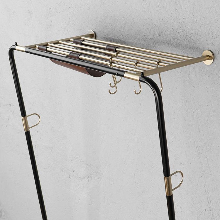 Чёрная напольная вешалка для одежды Лин Он Ми Lean On Me Clothes Rack Black