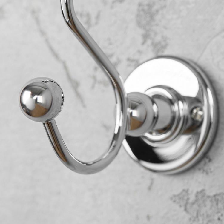 Двухрожковый крючок цвета хром Double Hook Chrome