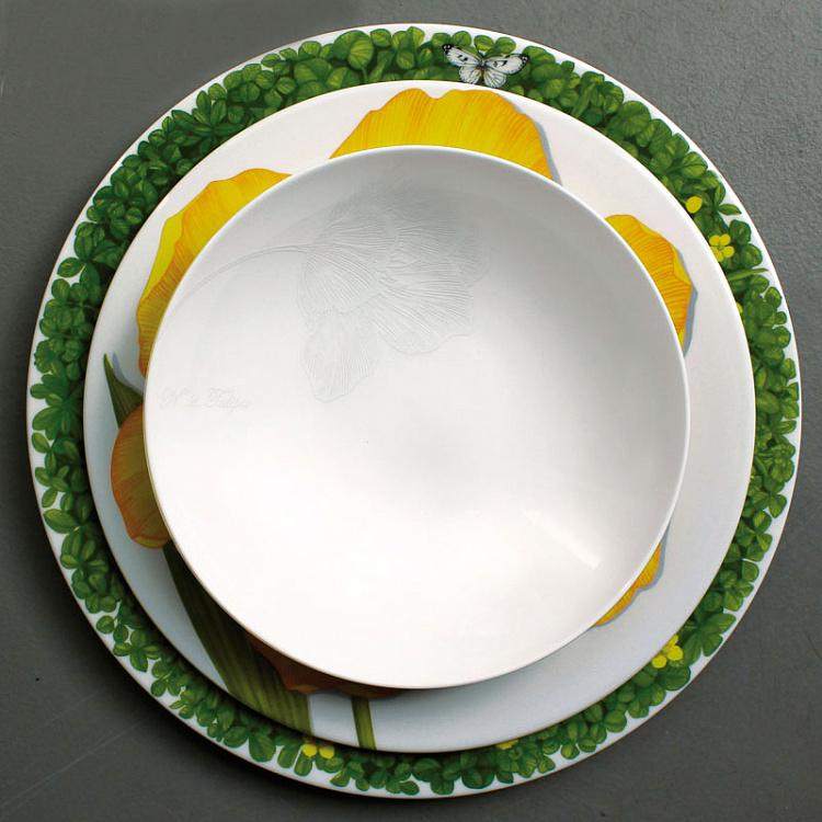 Суповая тарелка Белое на Белом Bianco And Bianco Soup Plate